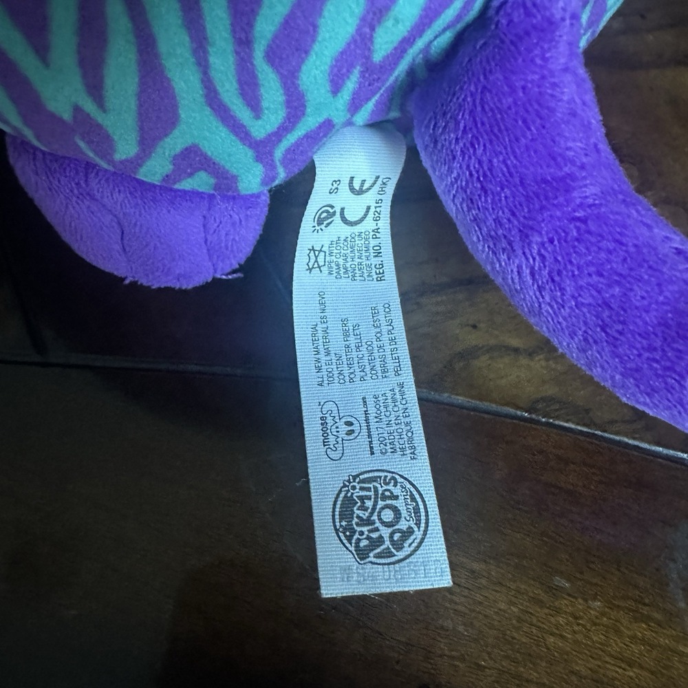 Ty Beanie Boo Legs the Purple Octopus and Pikmi Pops Jungle the Tiger Plush - Picture 8 of 15